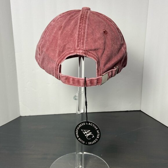 Club Mindfulness™ Burgundy Washed Embroidered Dad Hat – Adjustable – NWT - Picture 3 of 5